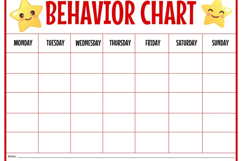 10 Best Printable Sticker Charts Printablee BehaviorChart