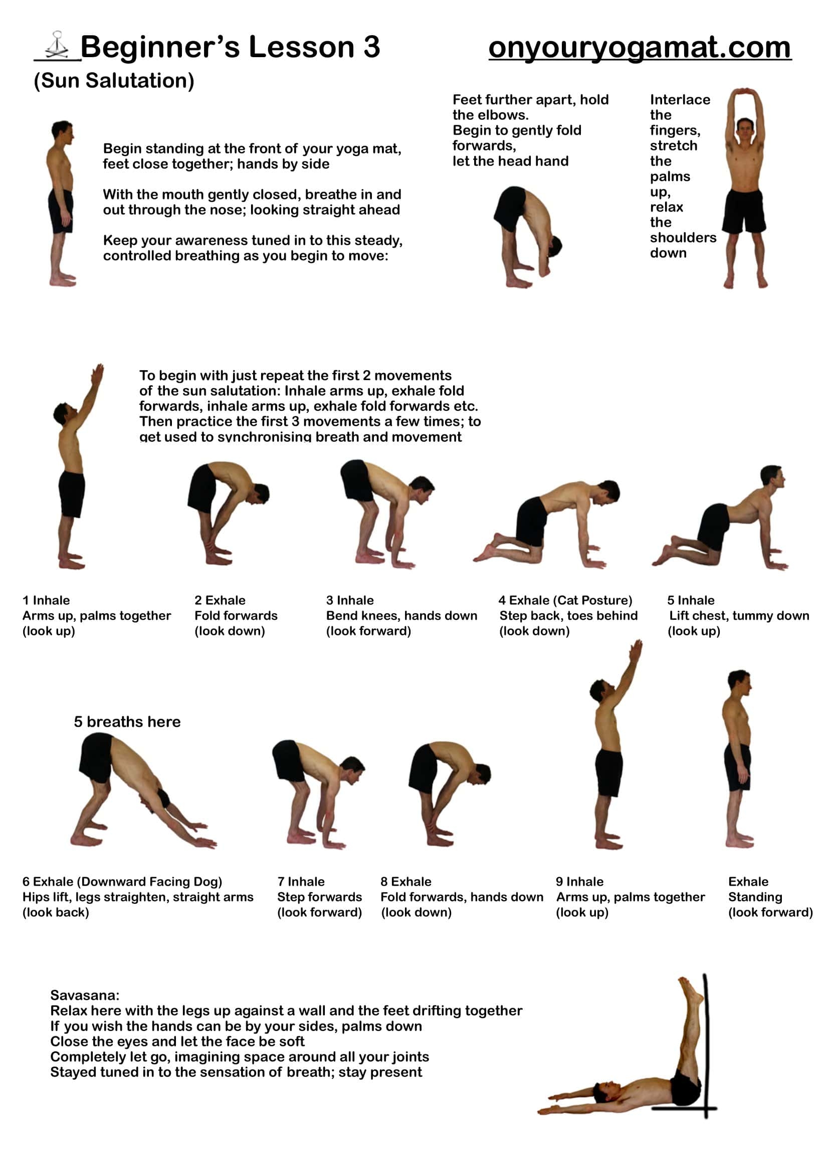 Basic Yoga Poses Chart Pdf Free Infoupdate
