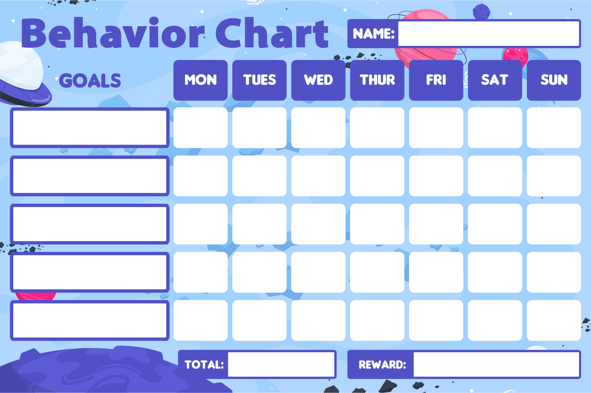 Behavior Charts 10 Free PDF Printables Printablee
