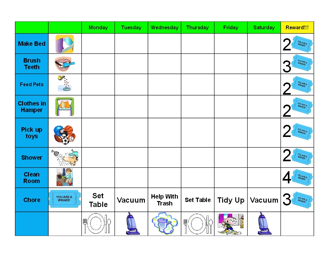 Behavior Charts For Home 10 Free PDF Printables Printablee