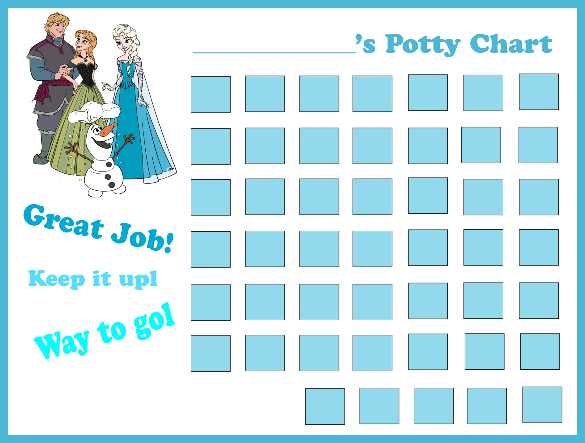 Best Frozen Free Printable Potty Charts Printablee The Best Porn Website