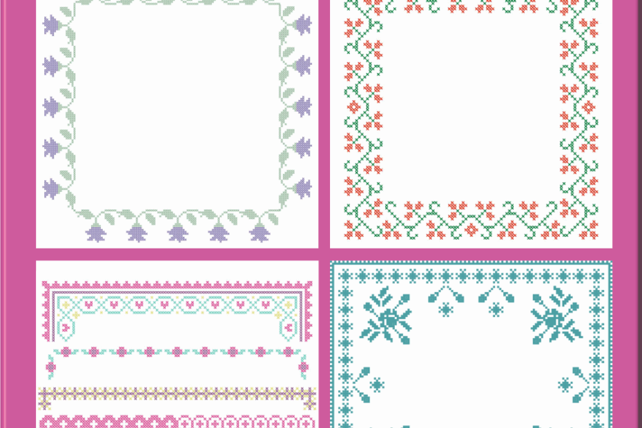 Cross Stitch Borders 10 Free PDF Printables Printablee