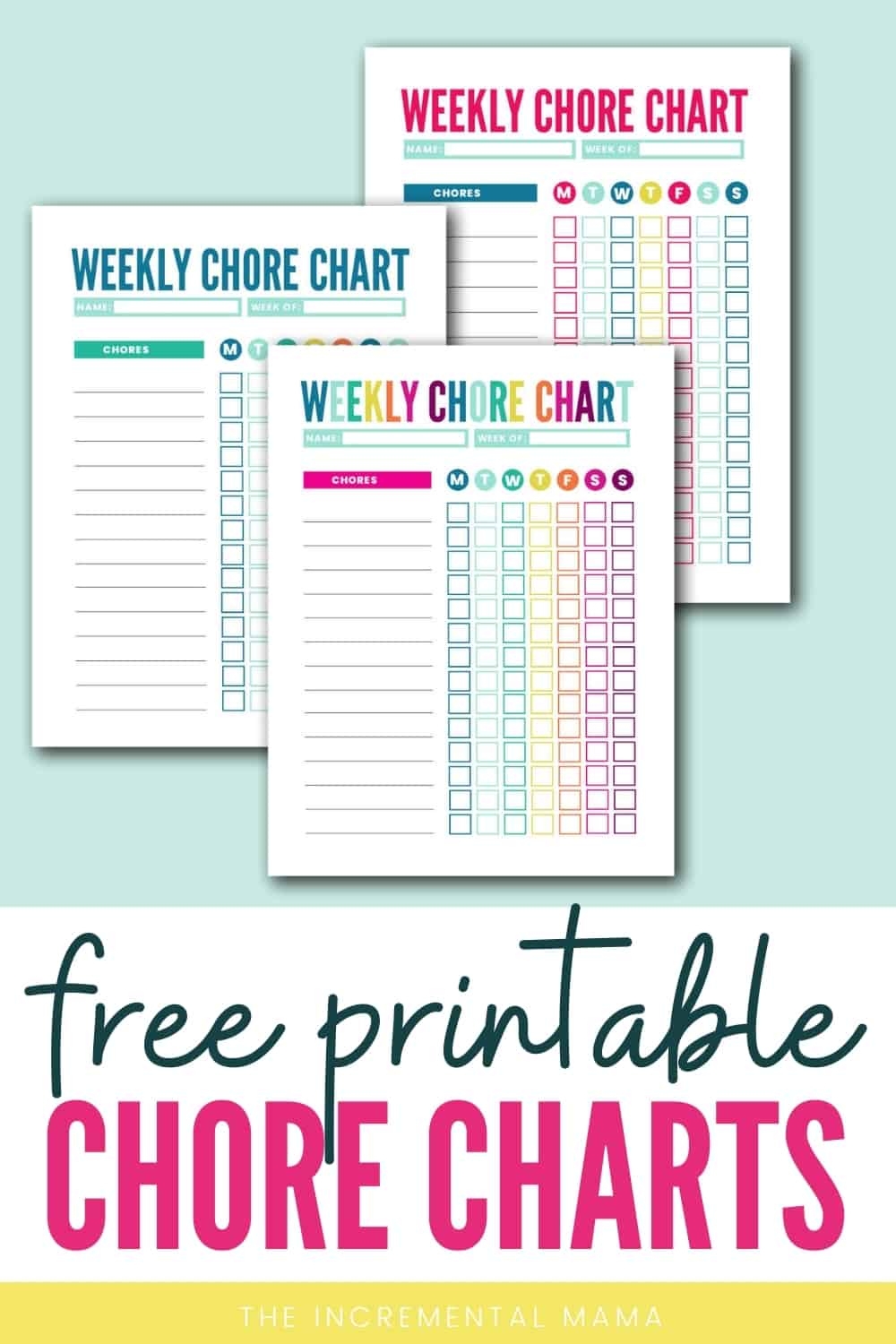Customizable Free Printable Chore Charts Chore Chart FREE Printable