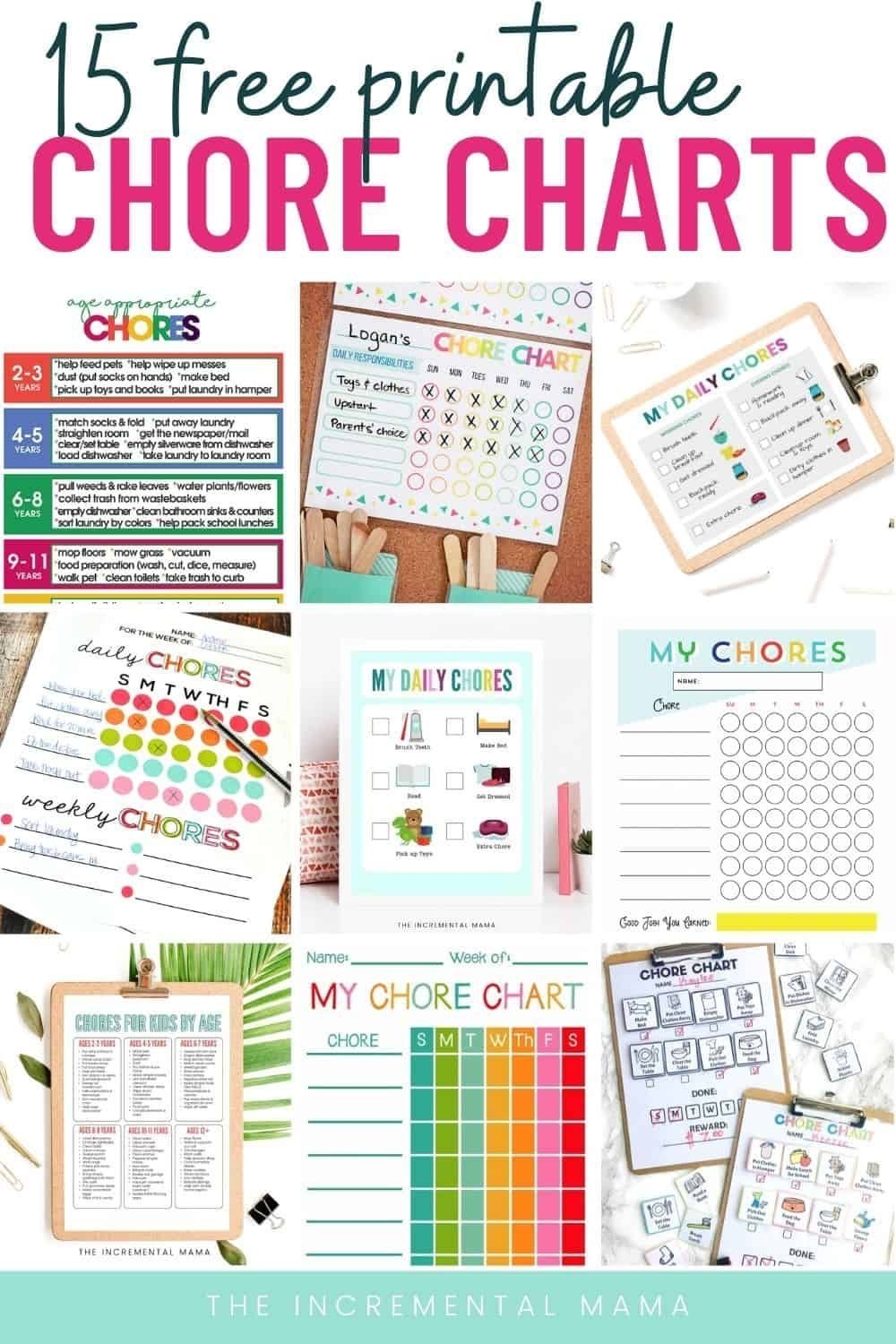 Editable Chore Chart Kids Chore Chart Chore Chart Printable Chore Chart 