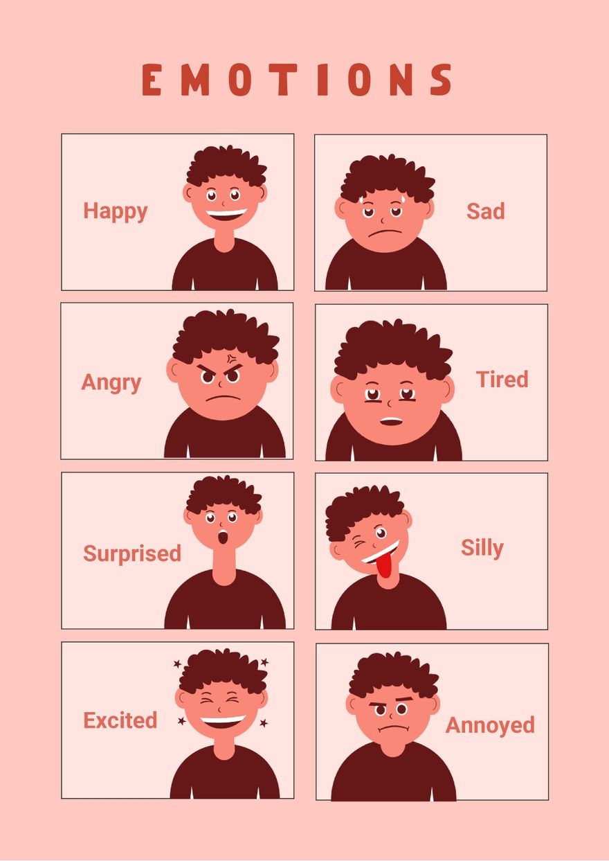 Emotions Chart Printable Printable Free Templates