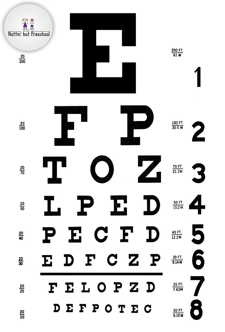 Eye Test Chart Printable Pdf