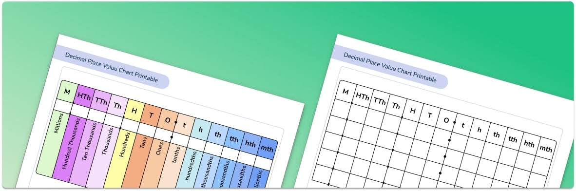  FREE Decimal Place Value Chart Printable Third Space Learning