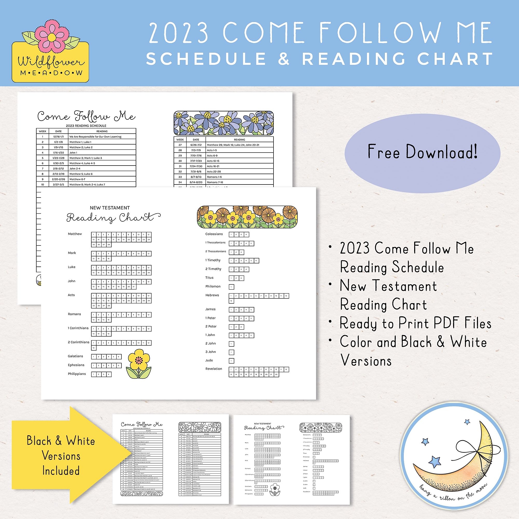 Free Download 2023 Come Follow Me Schedule And New Testament Reading 