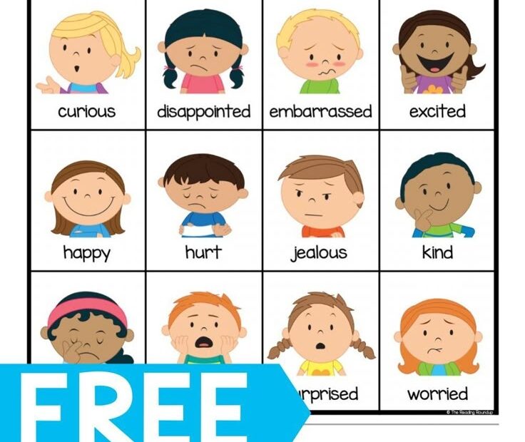 FREE Emotions Chart Emotion Chart Emotions Preschool Feelings Chart