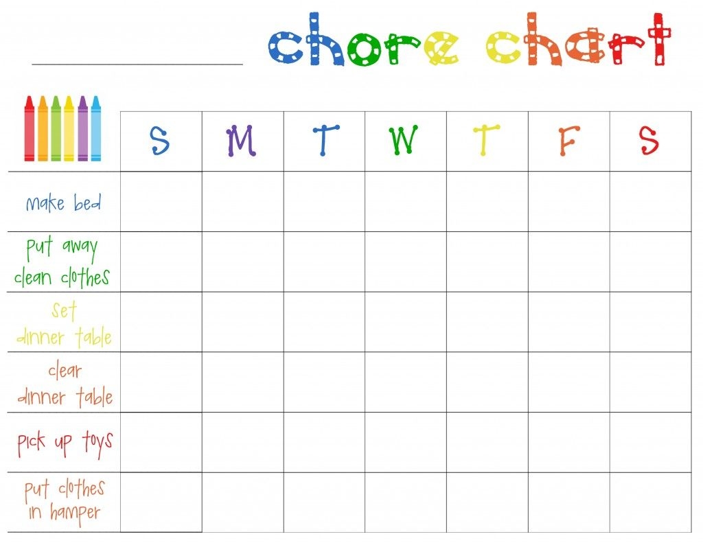 Free Free Printable Chore Charts For Preschoolers Download Free Free 