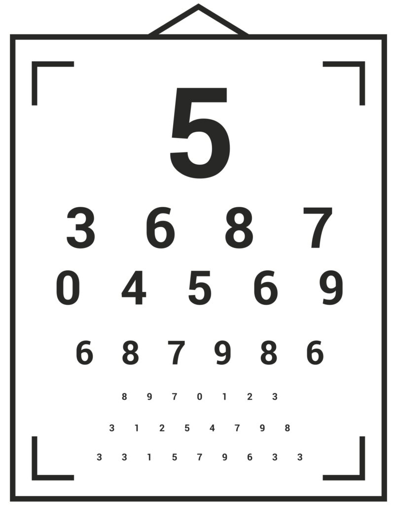 Free Online Eye Test Chart Printable Worksheets