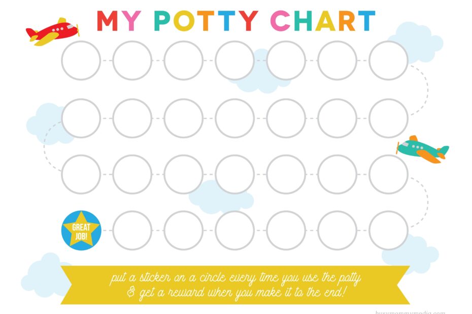 Free Potty Chart Baby Print Free Printable Potty Training