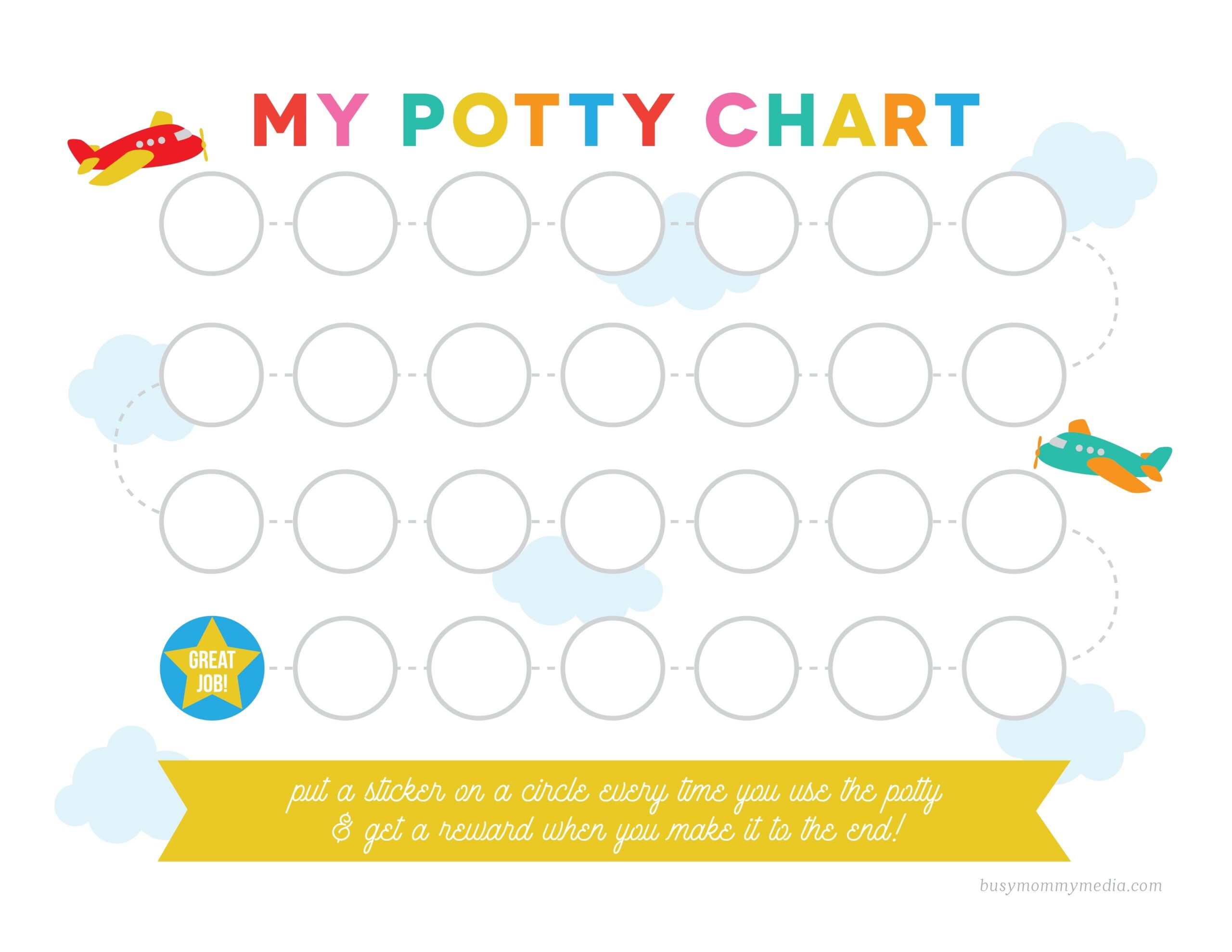 Free Potty Chart Baby Print Free Printable Potty Training 