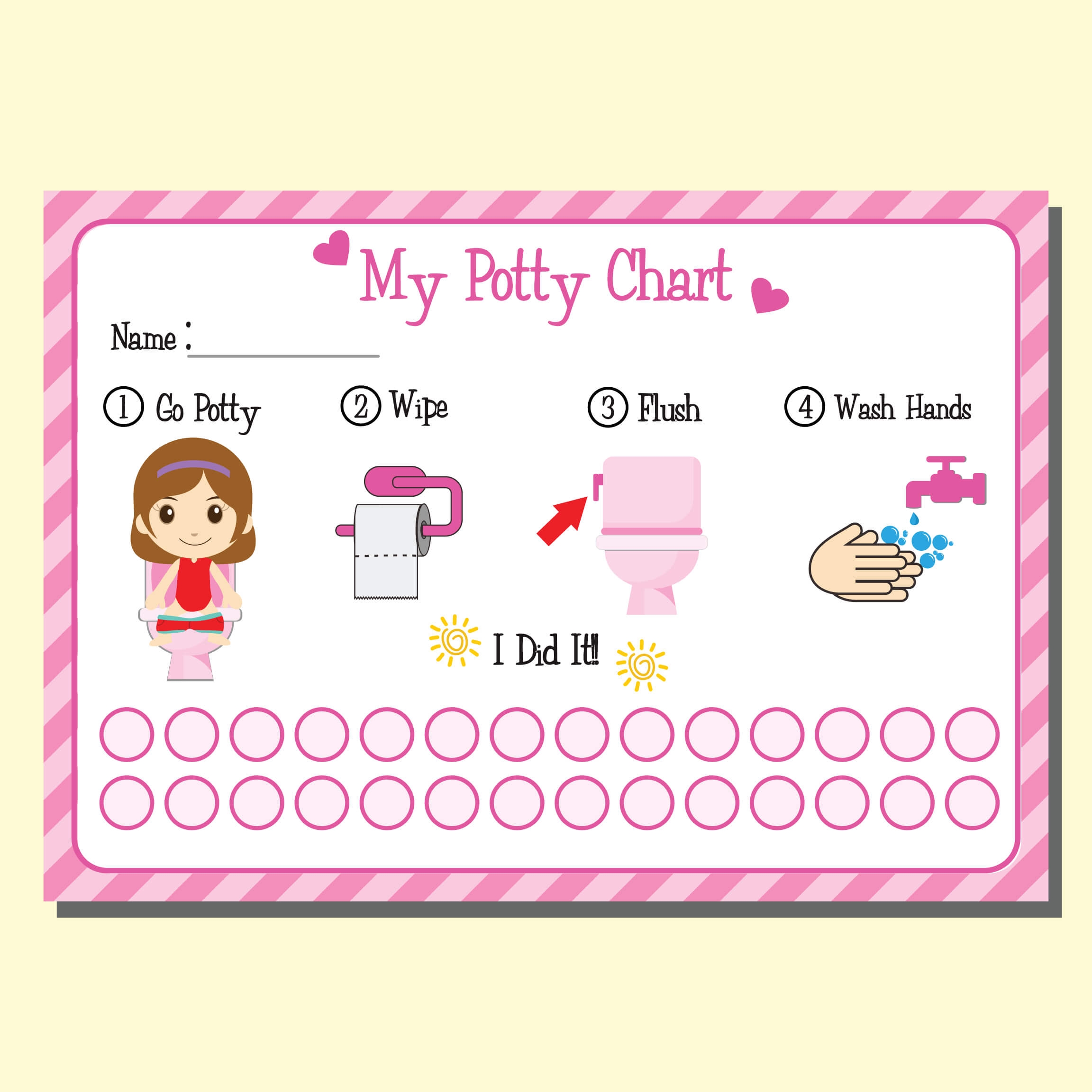 Free Potty Training Chart Printable PDF Guide To Effective Toilet Training