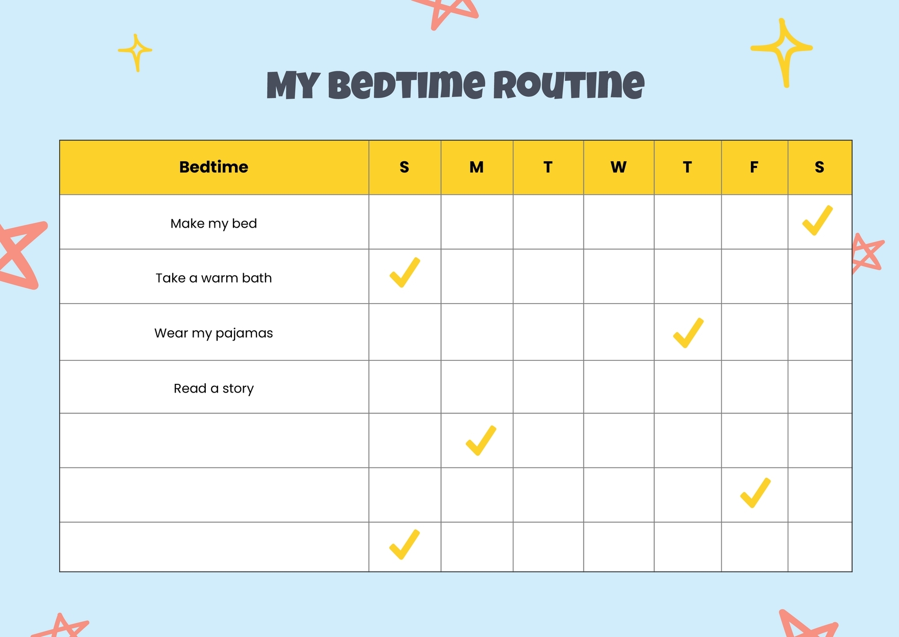 Free Printable Bedtime Routine Reward Chart Online Cheapest 