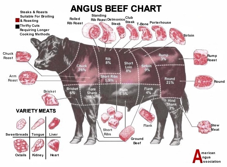 Free Printable Beef Cut Chart