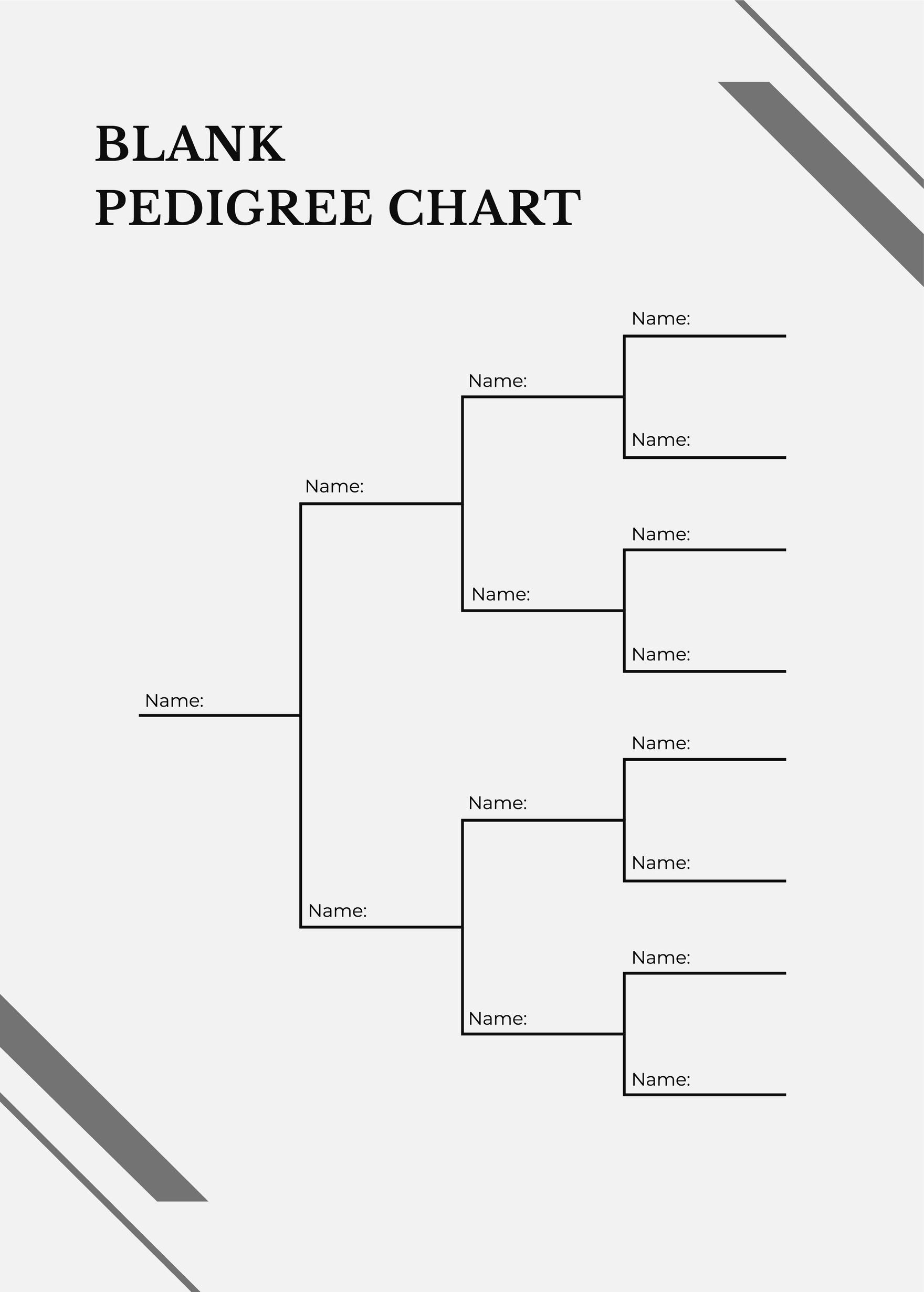 Free Printable Blank Dog Pedigree Chart Printable Forms Free Online