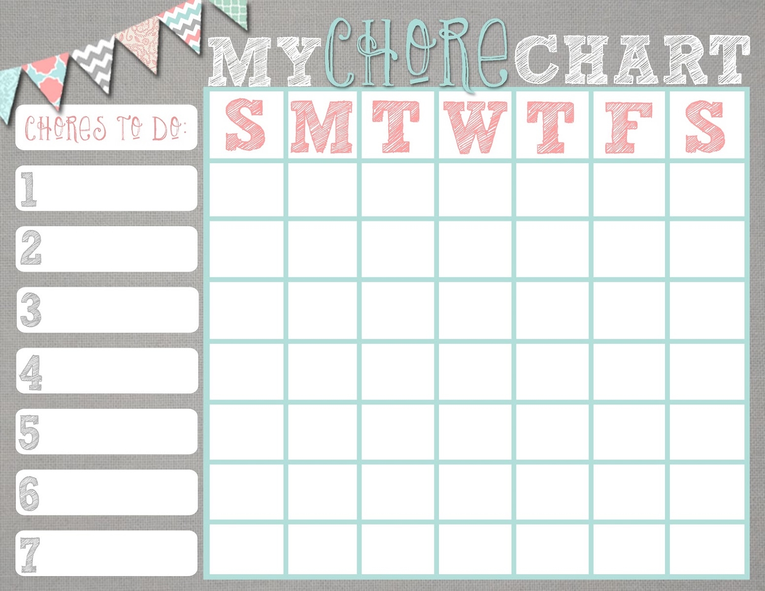Free Printable Chore Charts And Chore Planner Stickers Printables Hot 