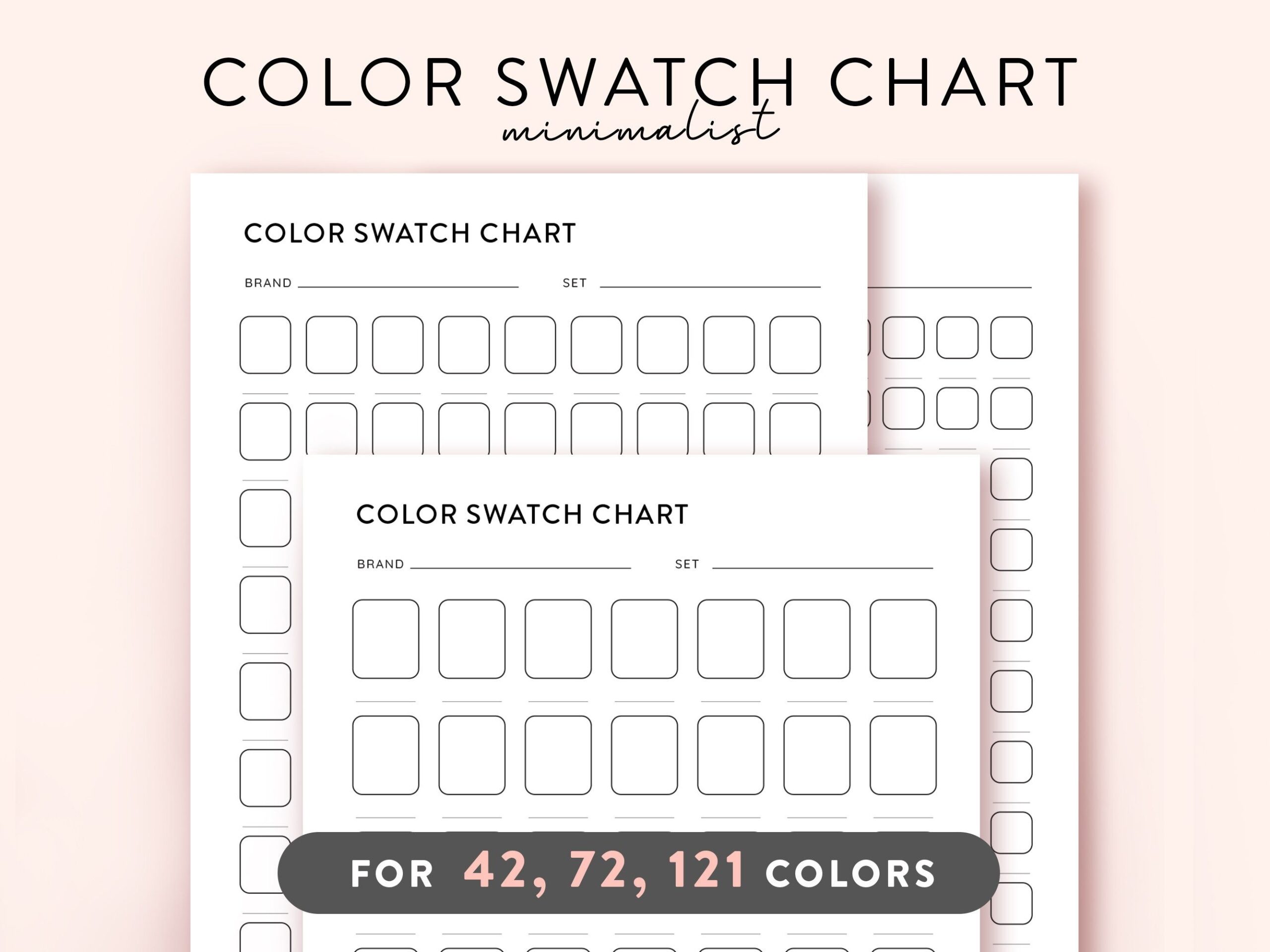 Free Printable Color Swatch Chart Lights Crystal