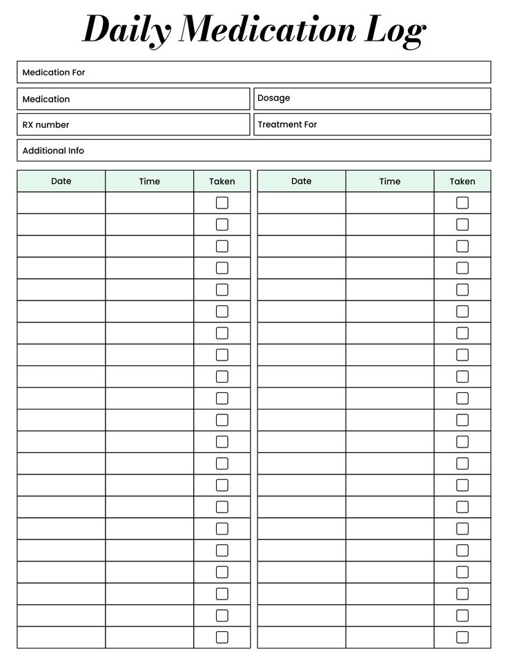 Free Printable Daily Medication Chart For Elderly Dev onallcylinders