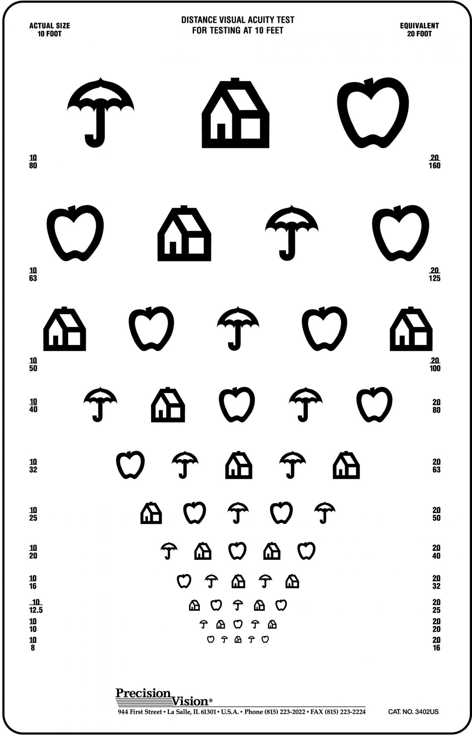 Free Printable Eye Chart Vision Test