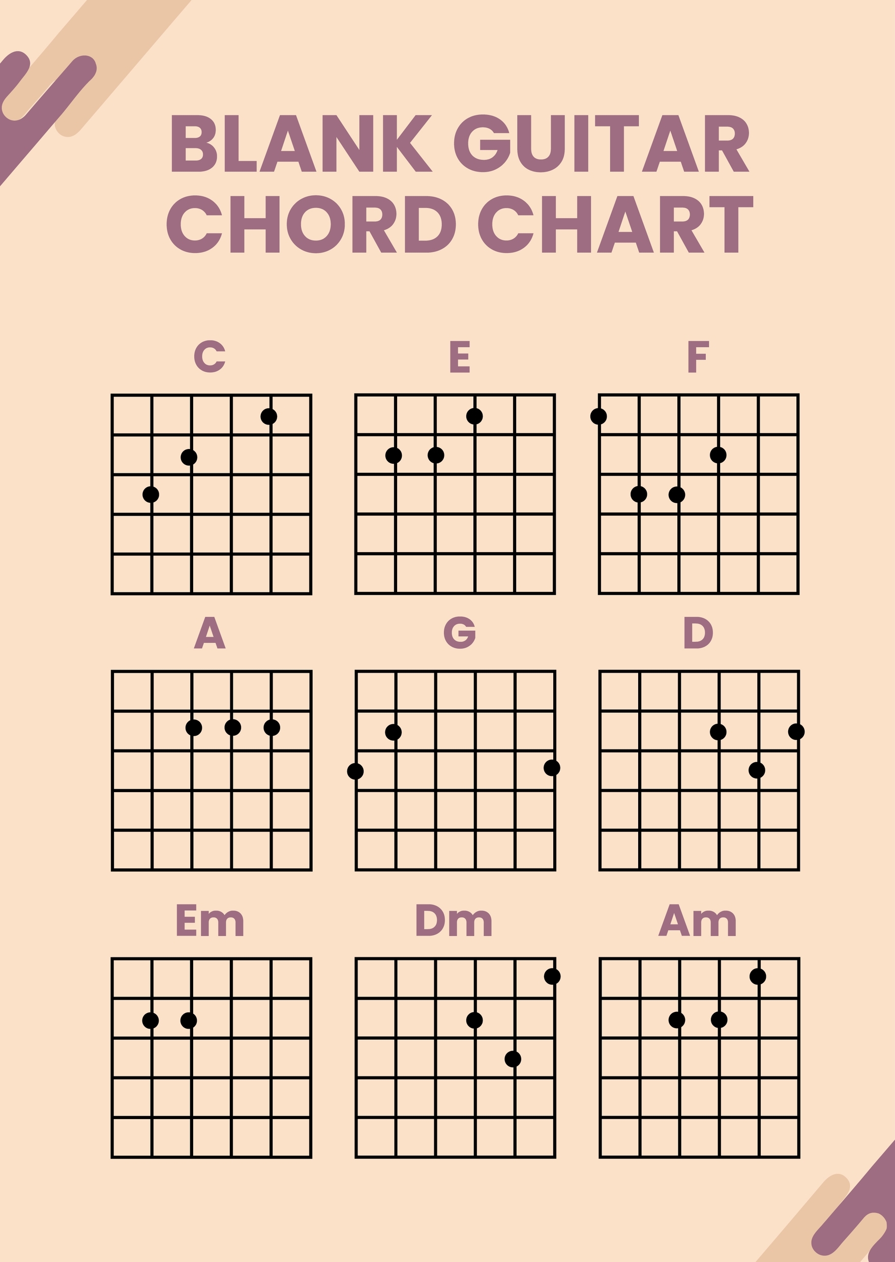 Free Printable Guitar Chord Diagrams Guitar Chord Images Free At 