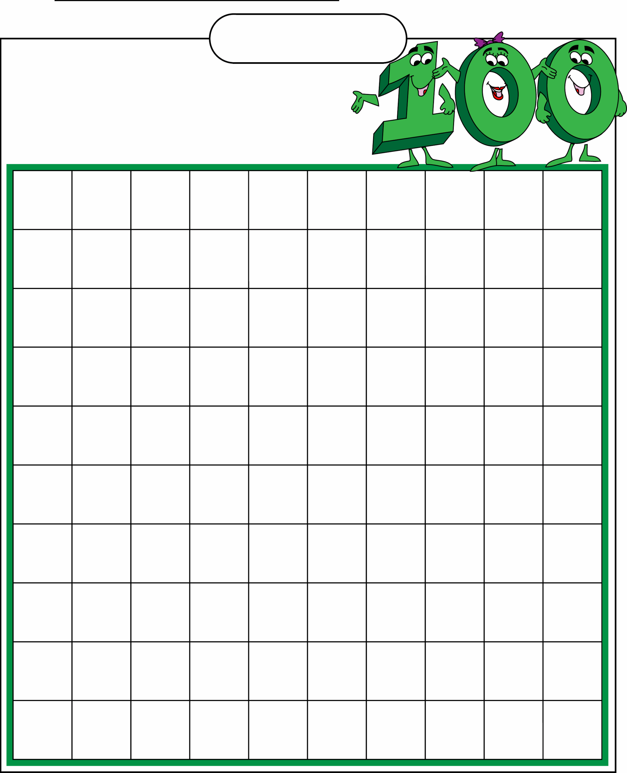 Free Printable Hundreds Chart To 120 Free Printable