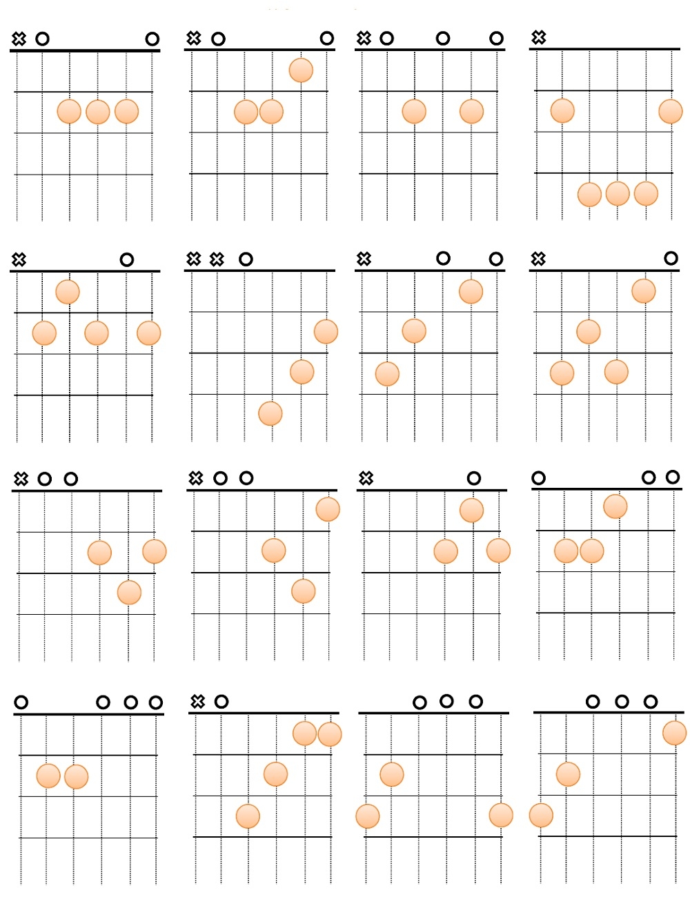 Free Printable Pdf Guitar Chords Chart Guitar Chords Vrogue co