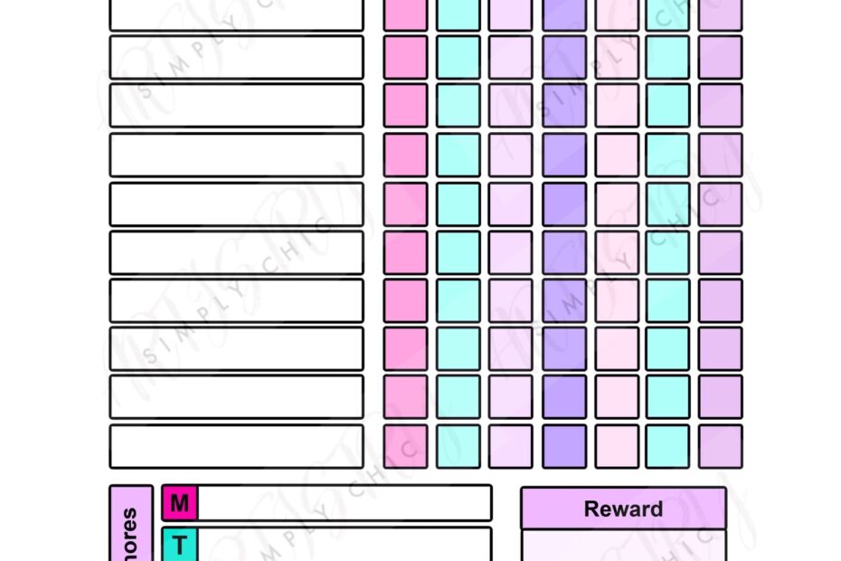 Free Printable Responsibility Chart