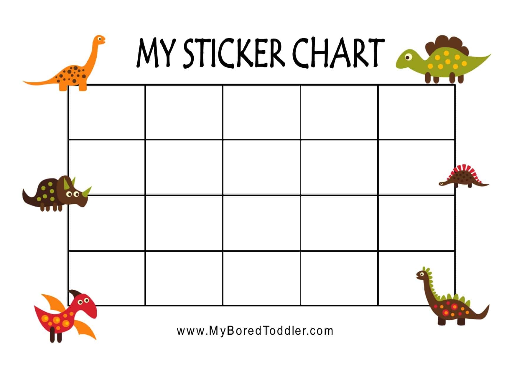 Free Printable Sticker Charts Printable Templates Free
