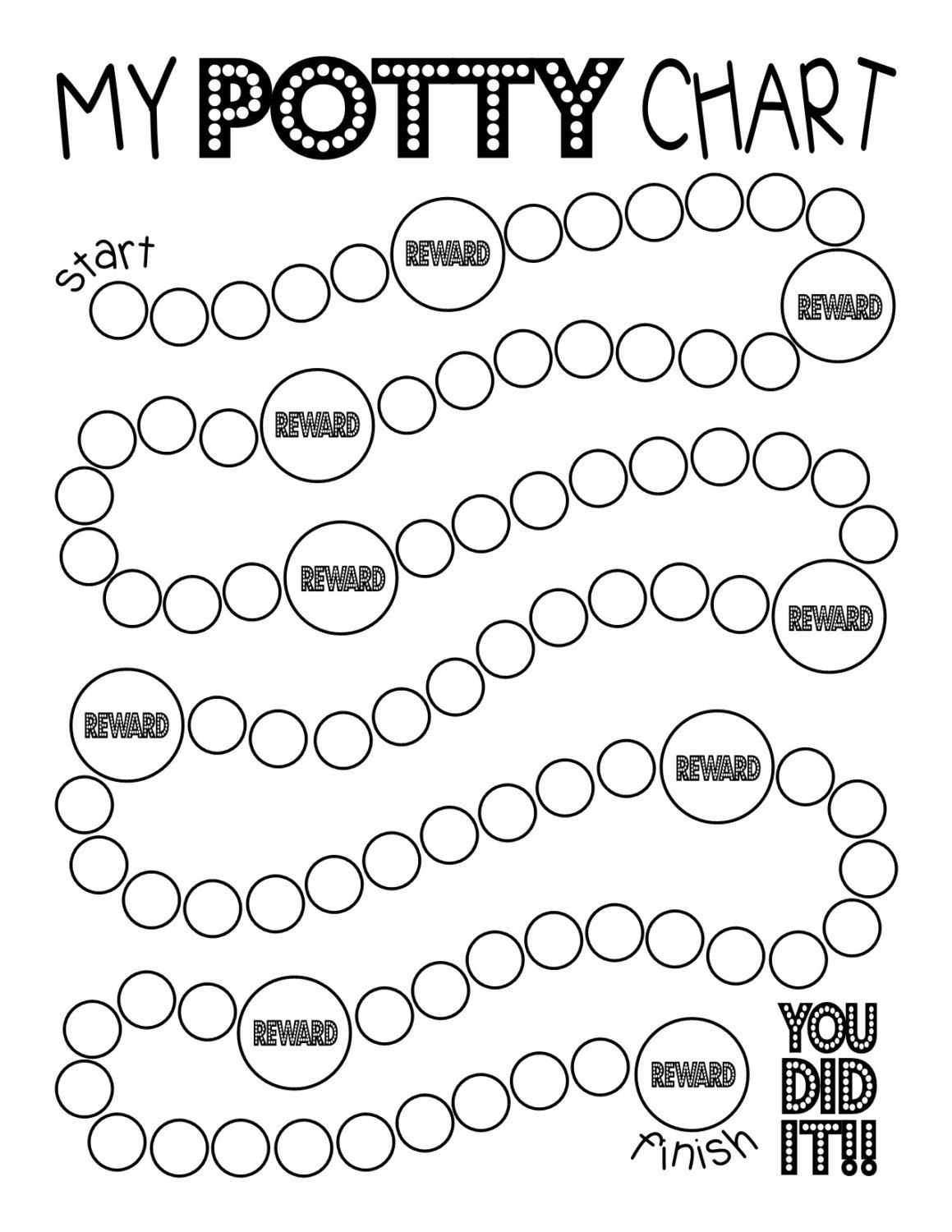 Free Printable Toilet Training Sticker Chart Printable New Year Banners