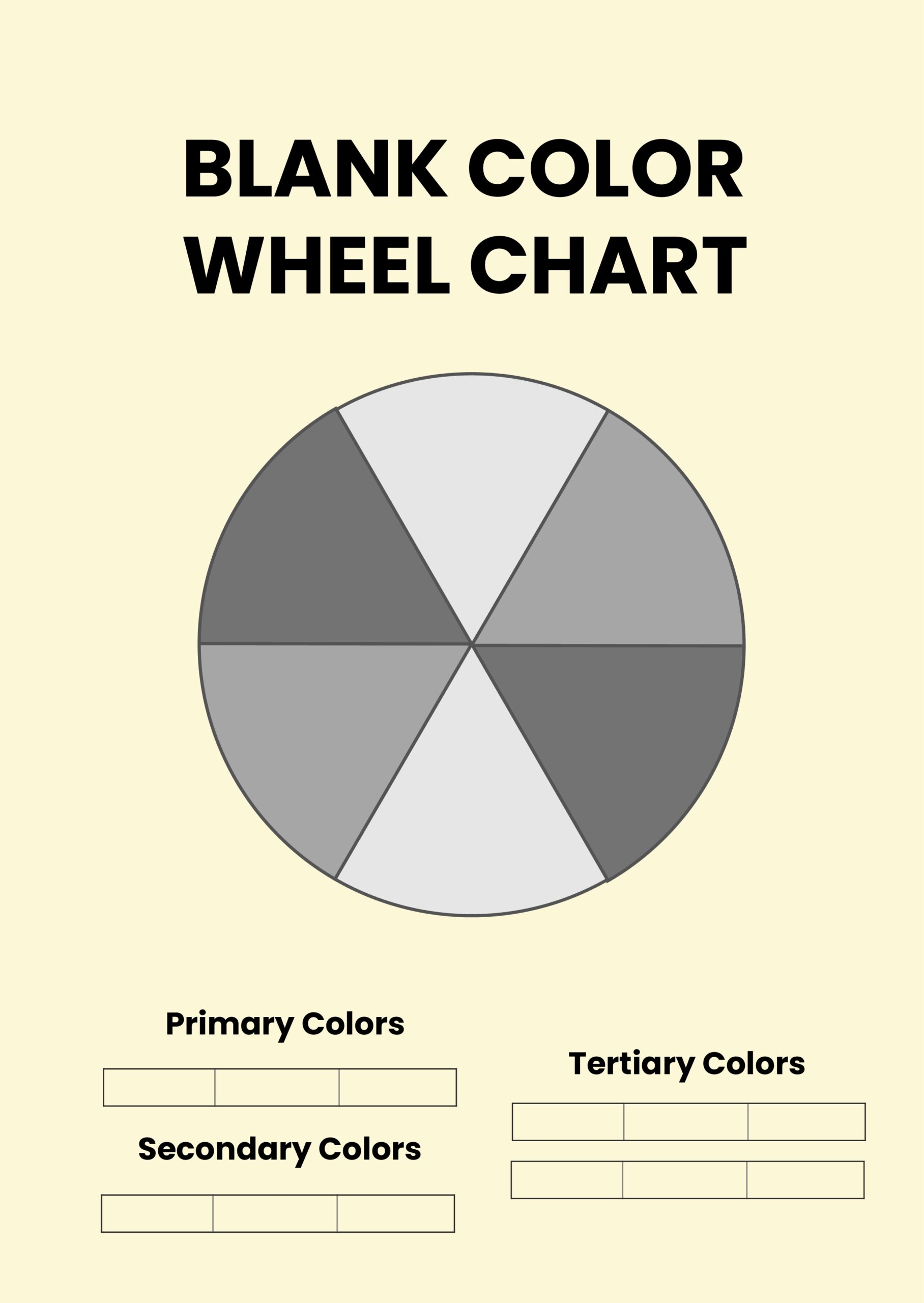 Free Simple Color Wheel Chart Download In PDF Illustrator Template