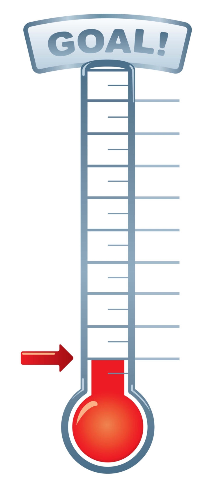 Goal Thermometer Goal Thermometer Printable Goal Charts Rossy Printable