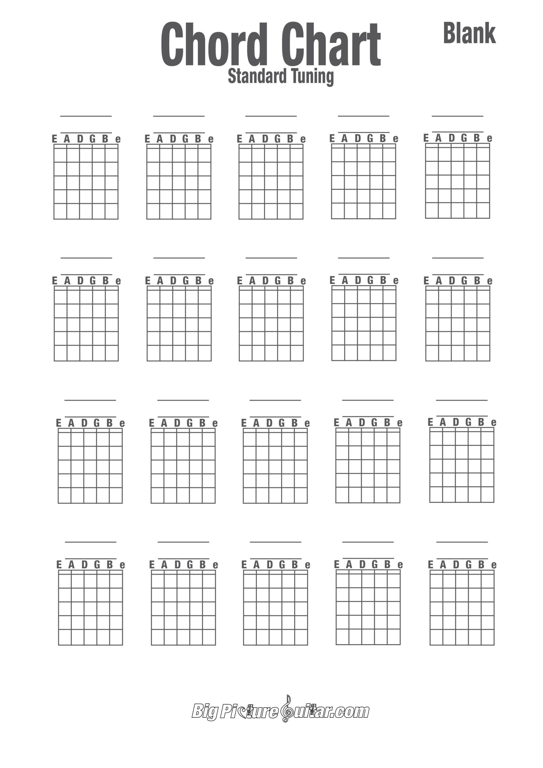 Guitar Printable Chord Chart