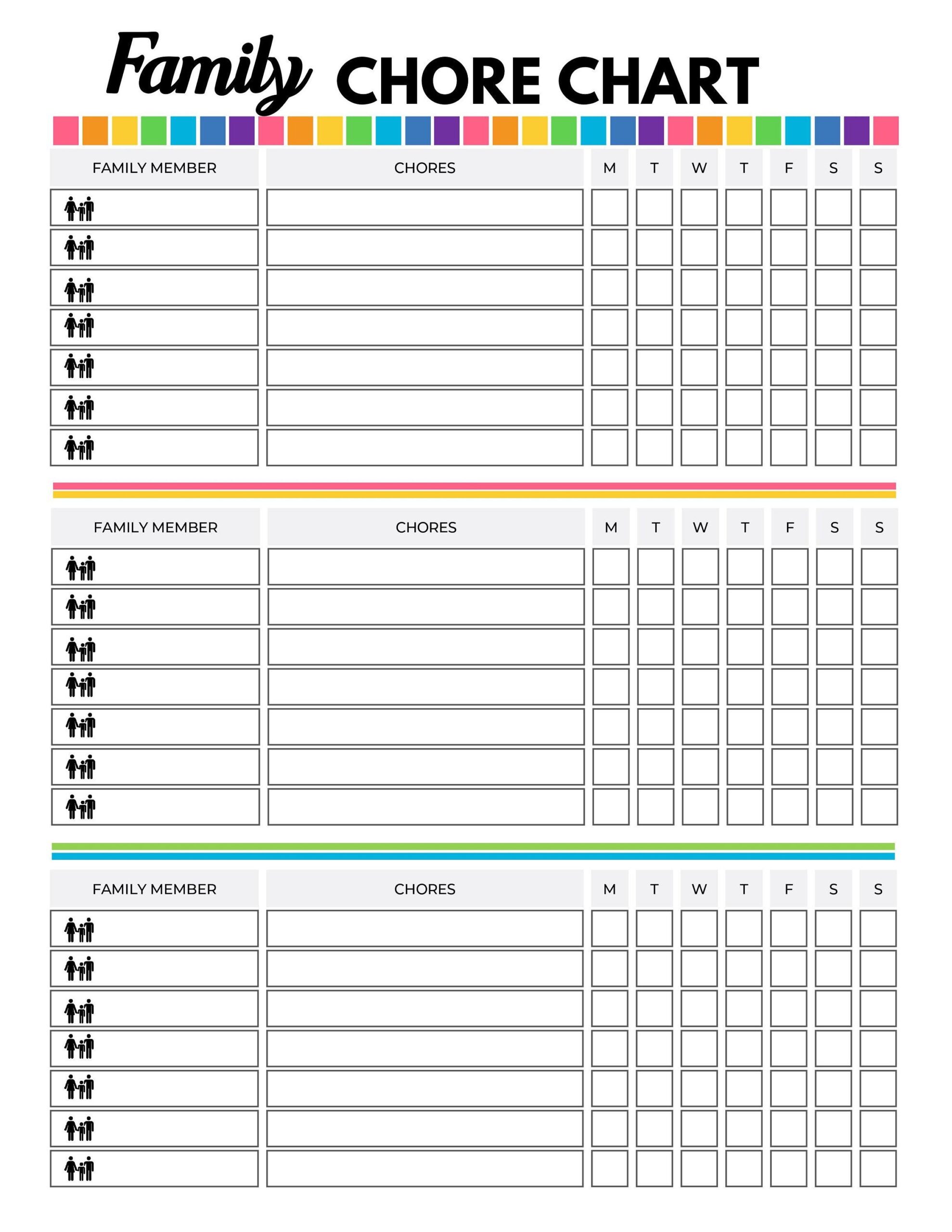 House Chores Chart Printable John D Cox