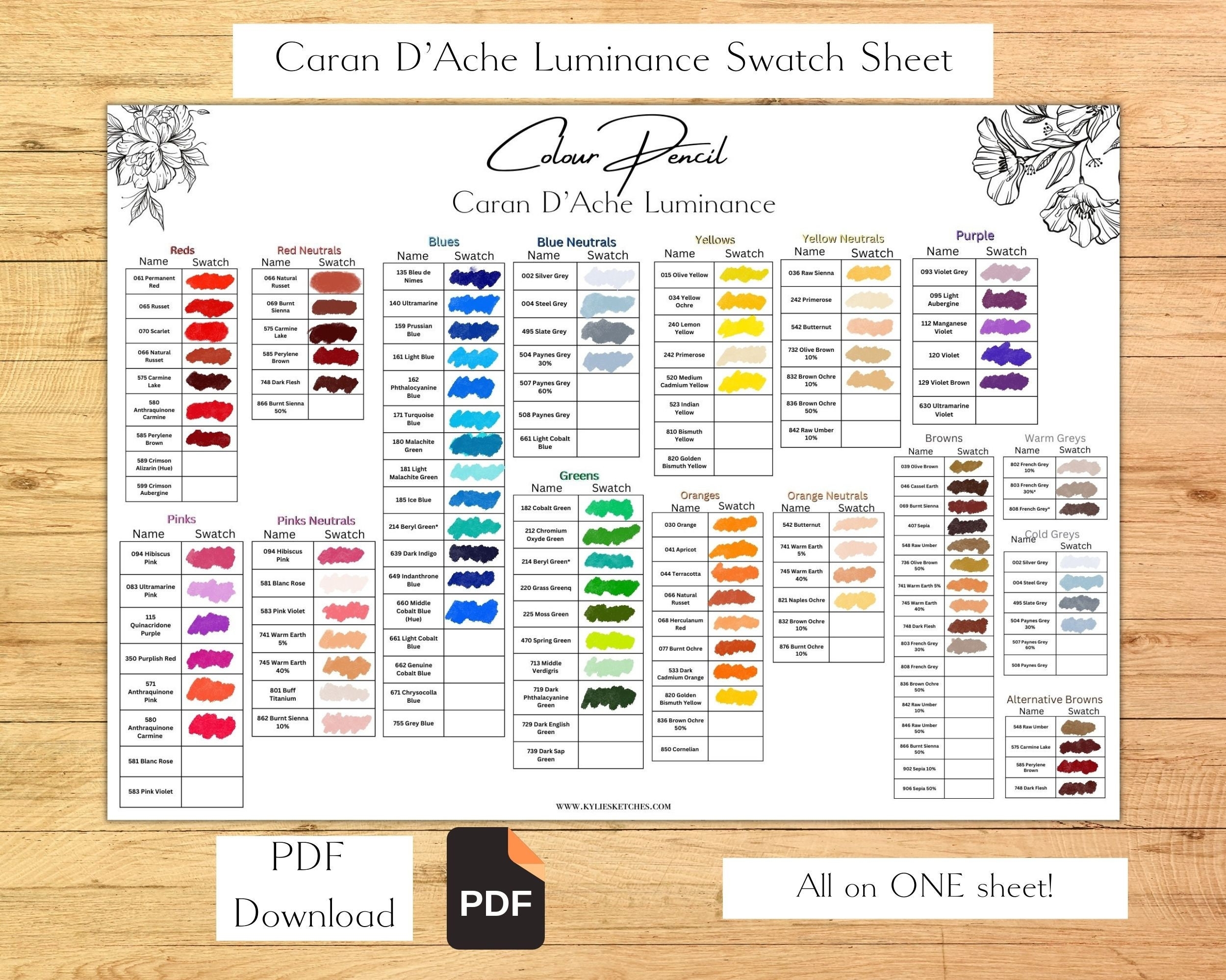 Luminance Swatch Chart Printable FREE Printables