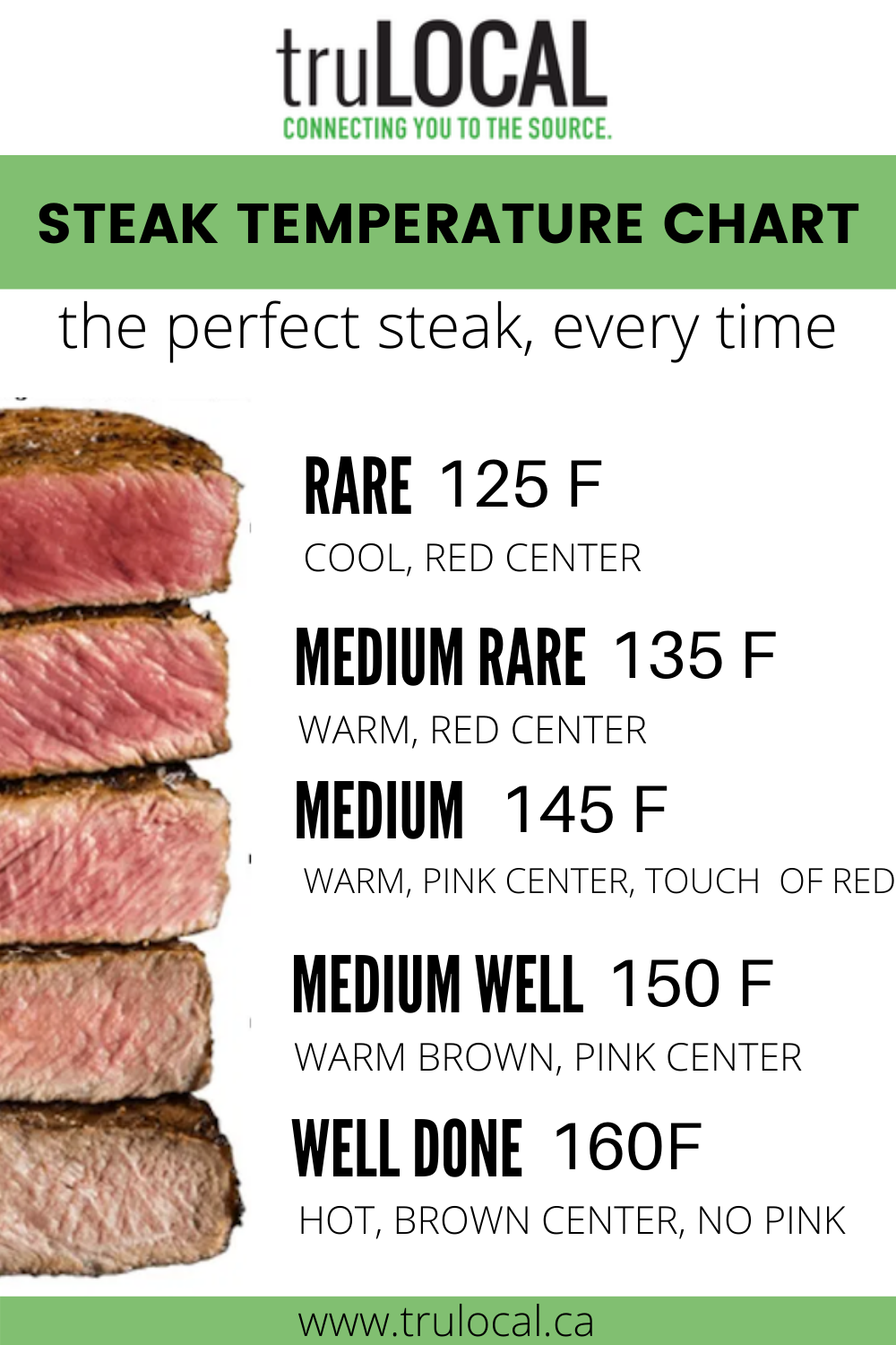 Meat Temp Chart Printable