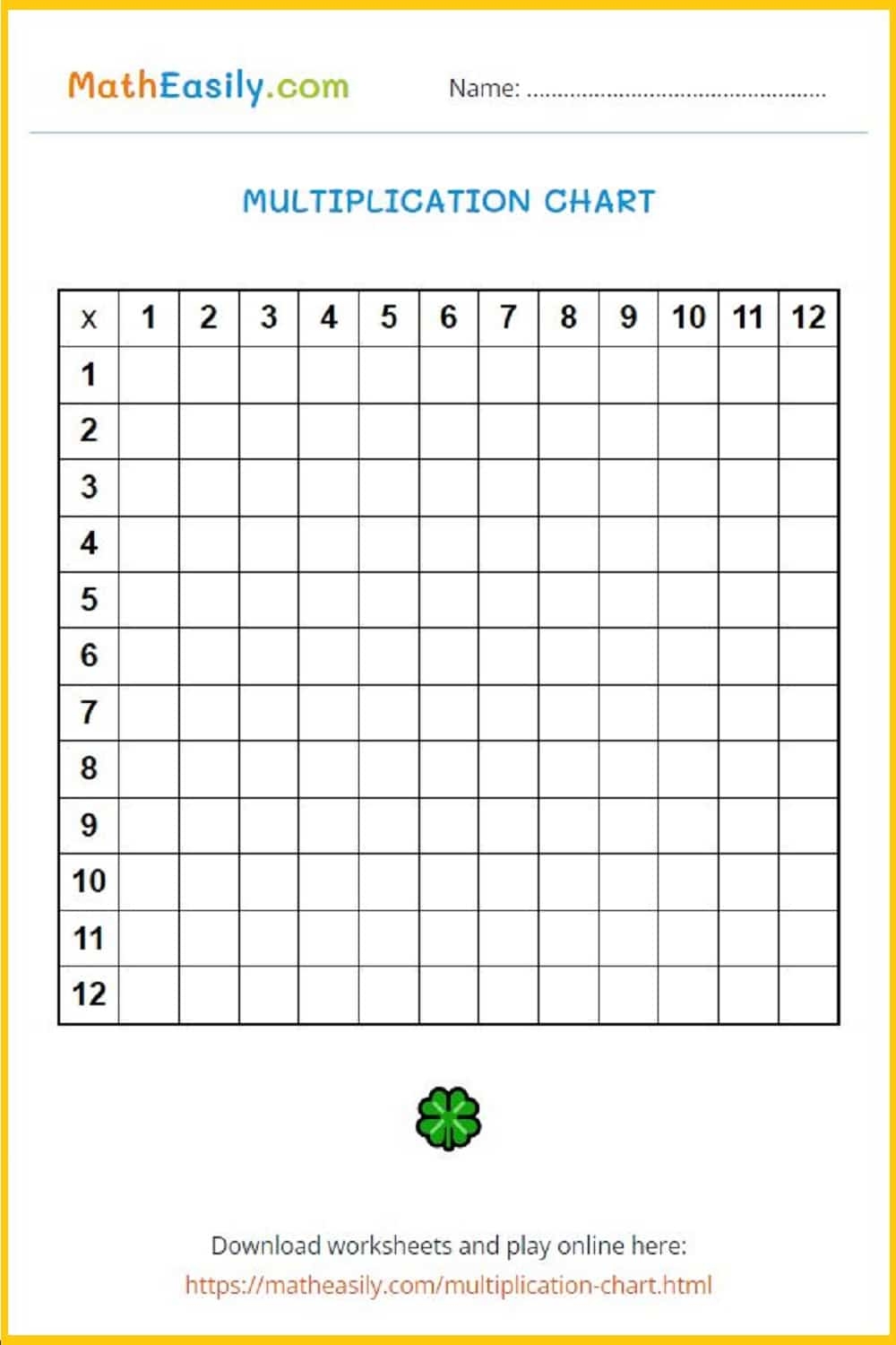 Multiplication Chart 1 100 Printable Pdf Blank Infoupdate