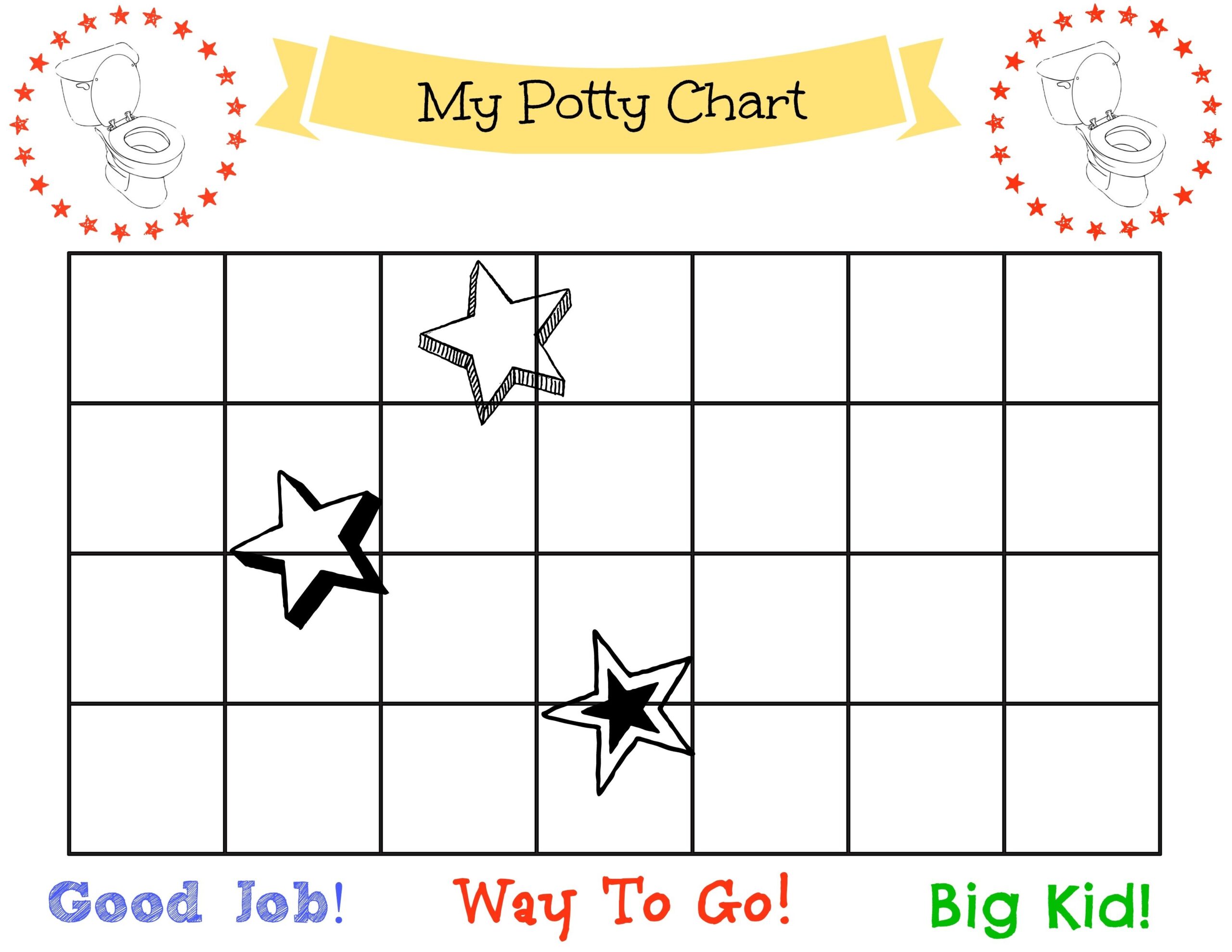Potty Training Chart Printable Free Stephenson