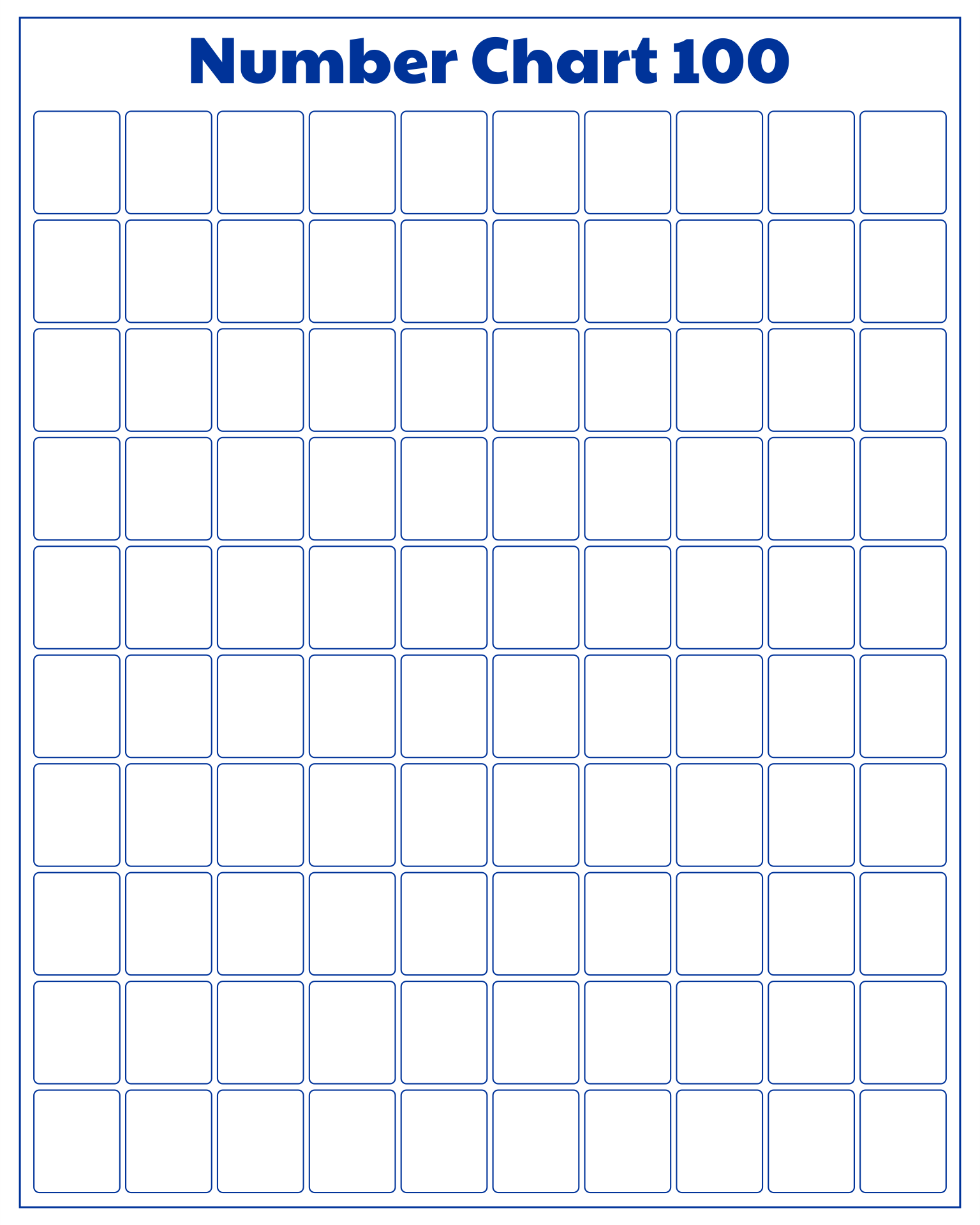 Printable Blank Chart