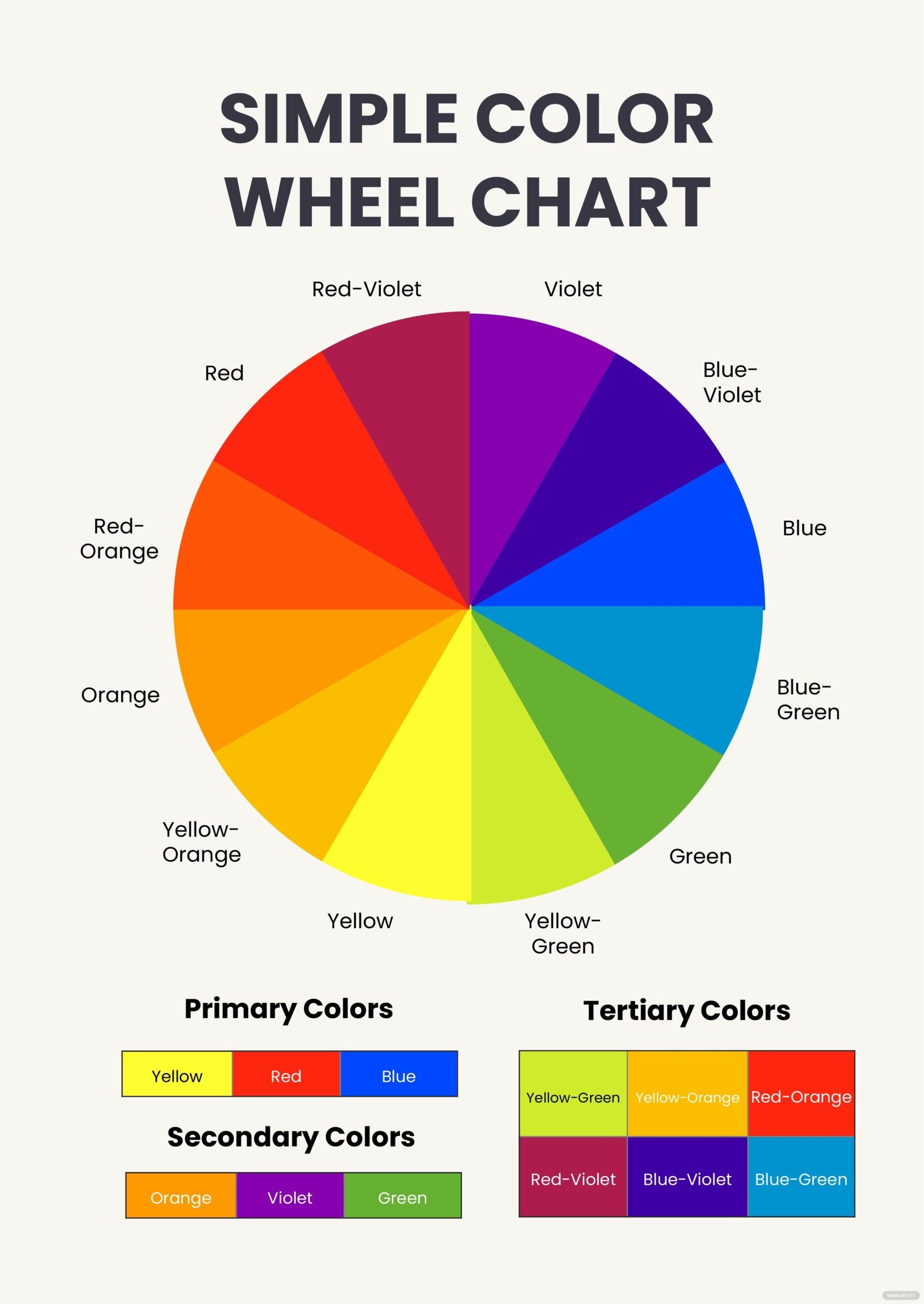 Printable Colour Wheel Chart Printable Word Searches