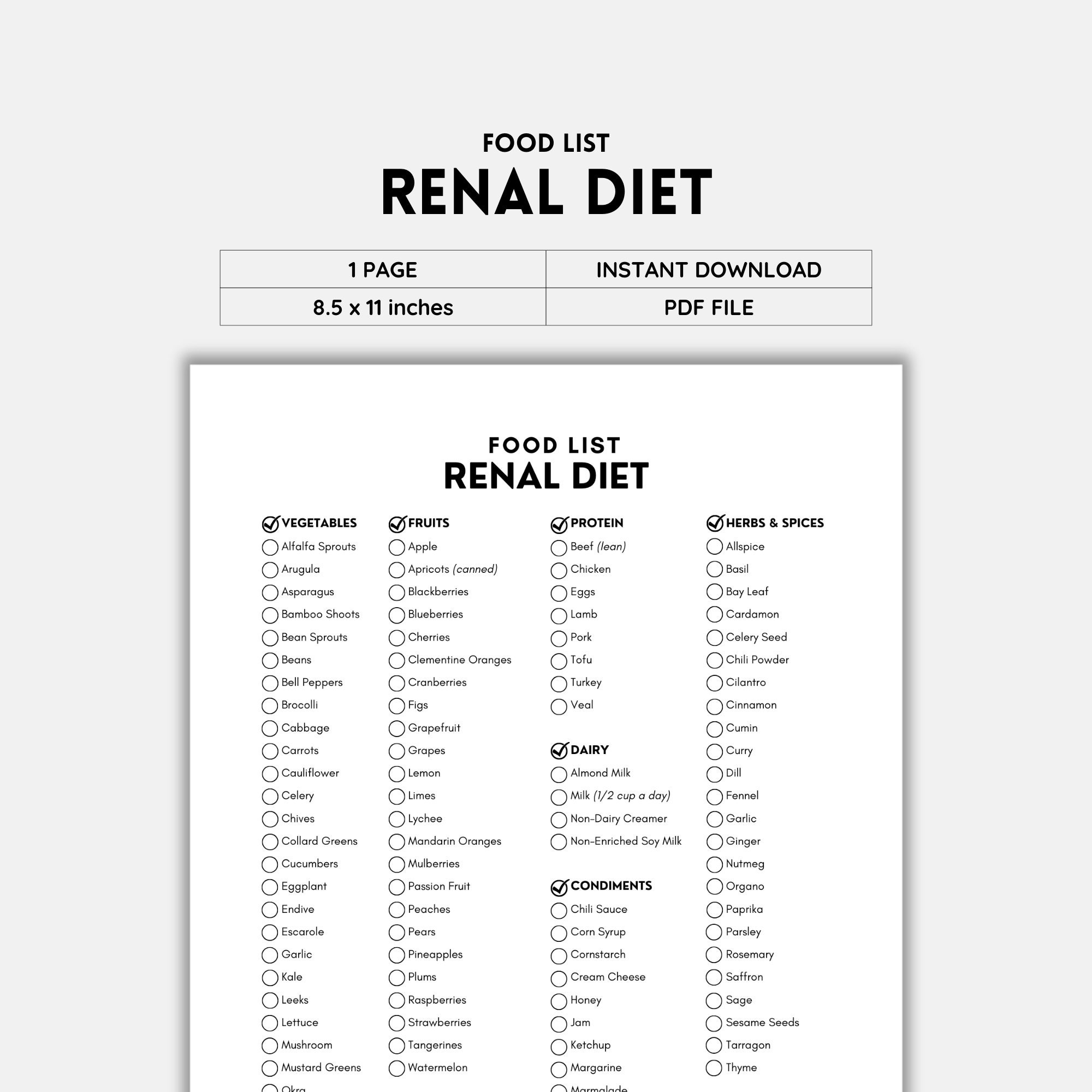 Printable Diet Chart For Kidney Patients Printables Hub