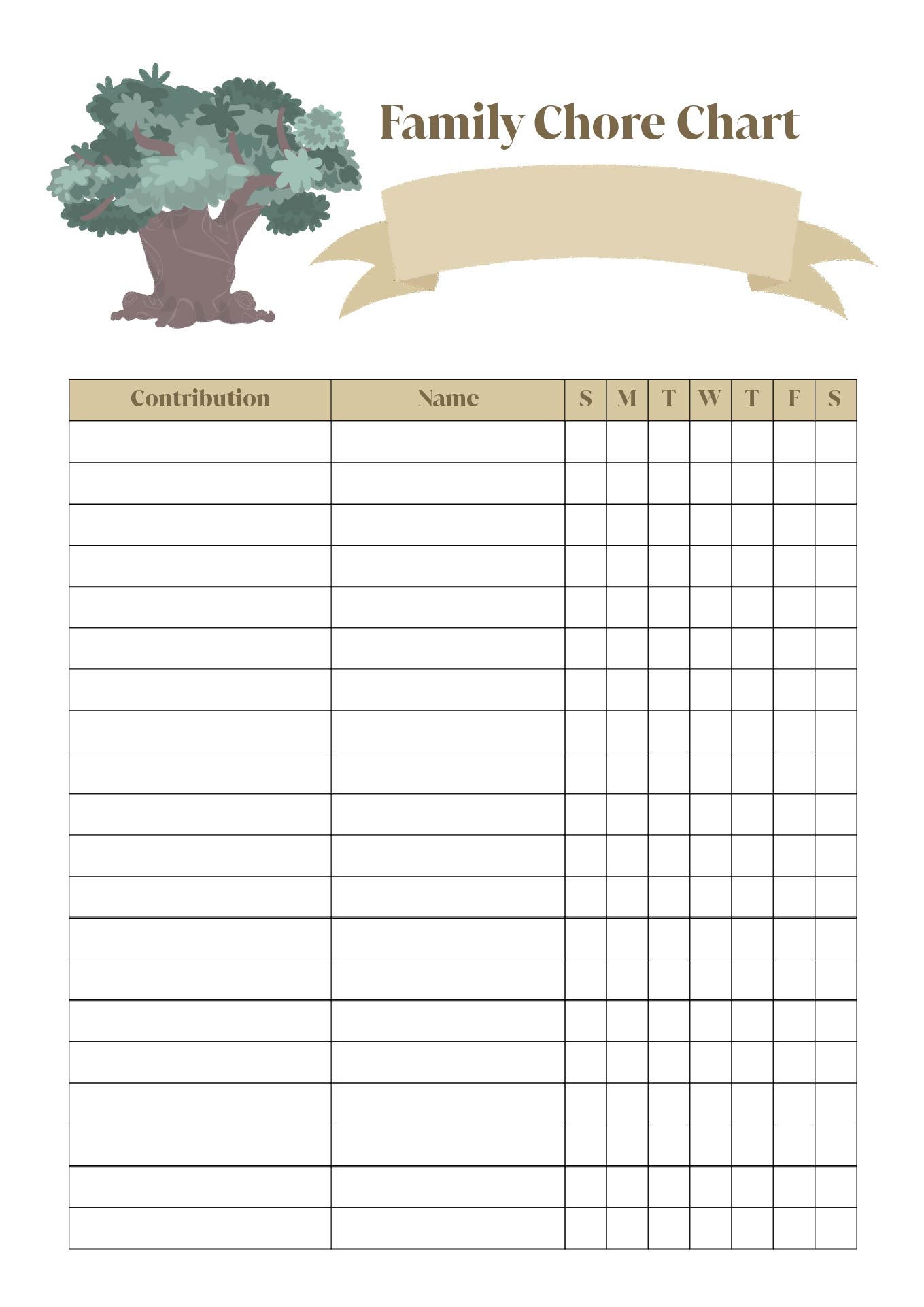 Printable Family Chore Chart Template Free Printable Chore Charts Minga