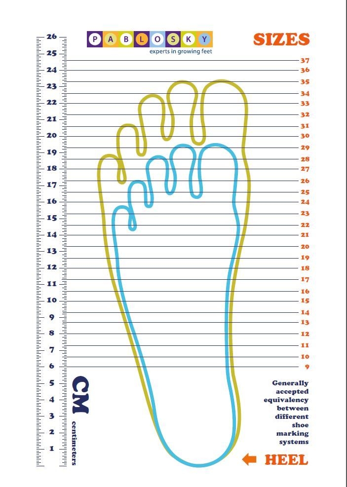 Printable Foot Size Chart Men Minimalist Printable Wall Art