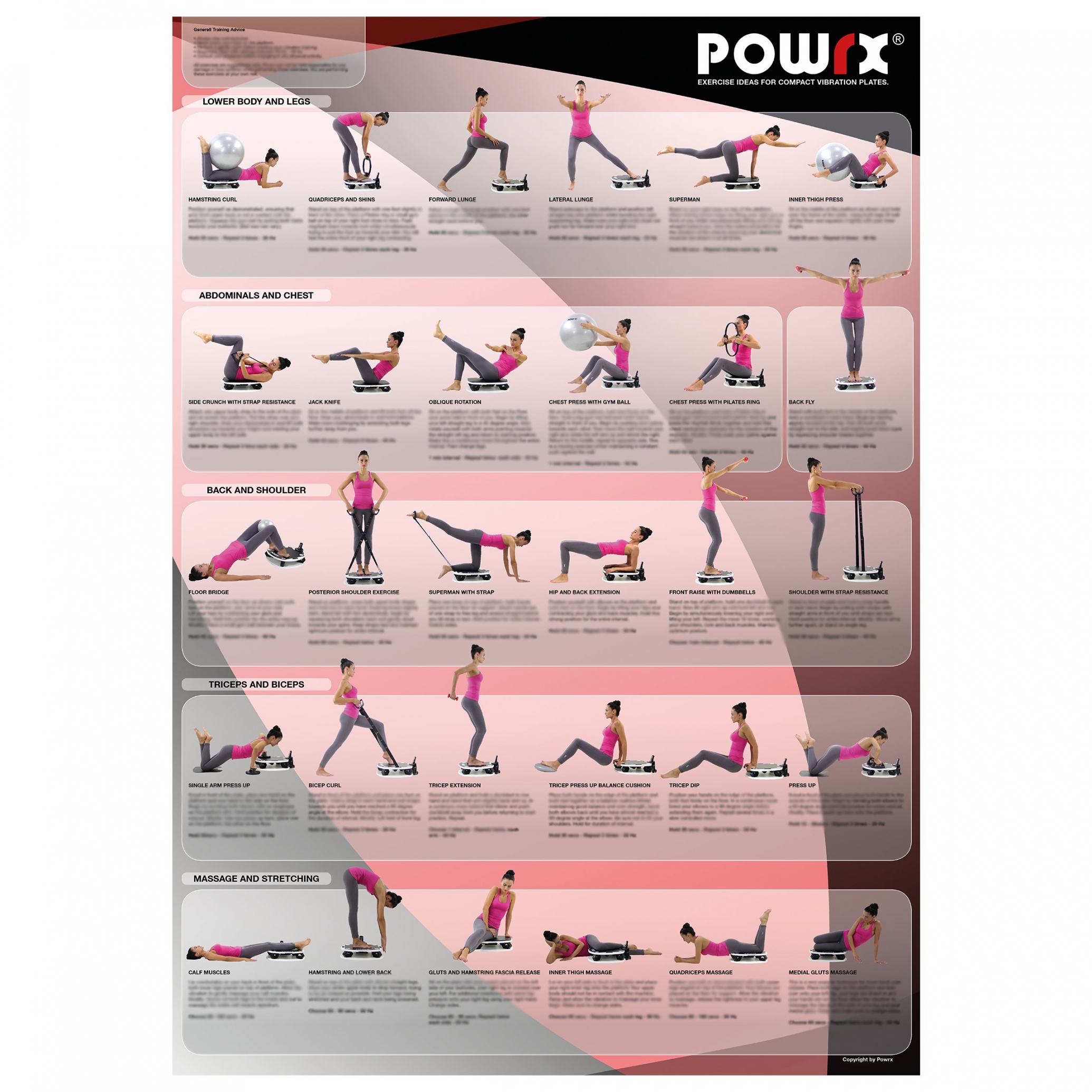 Printable Free Vibration Plate Exercise Chart FREE Printable HQ