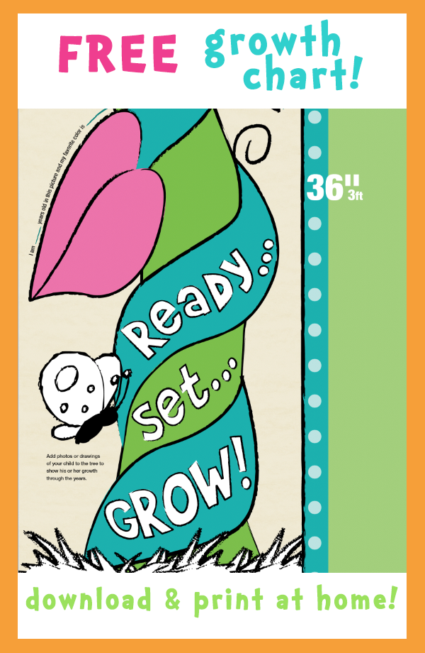 Printable Growth Chart For Wall Printable New Year Banners