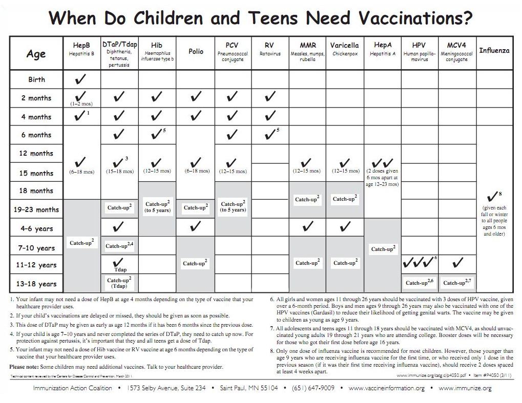 Printable Immunization Chart Shop Fresh