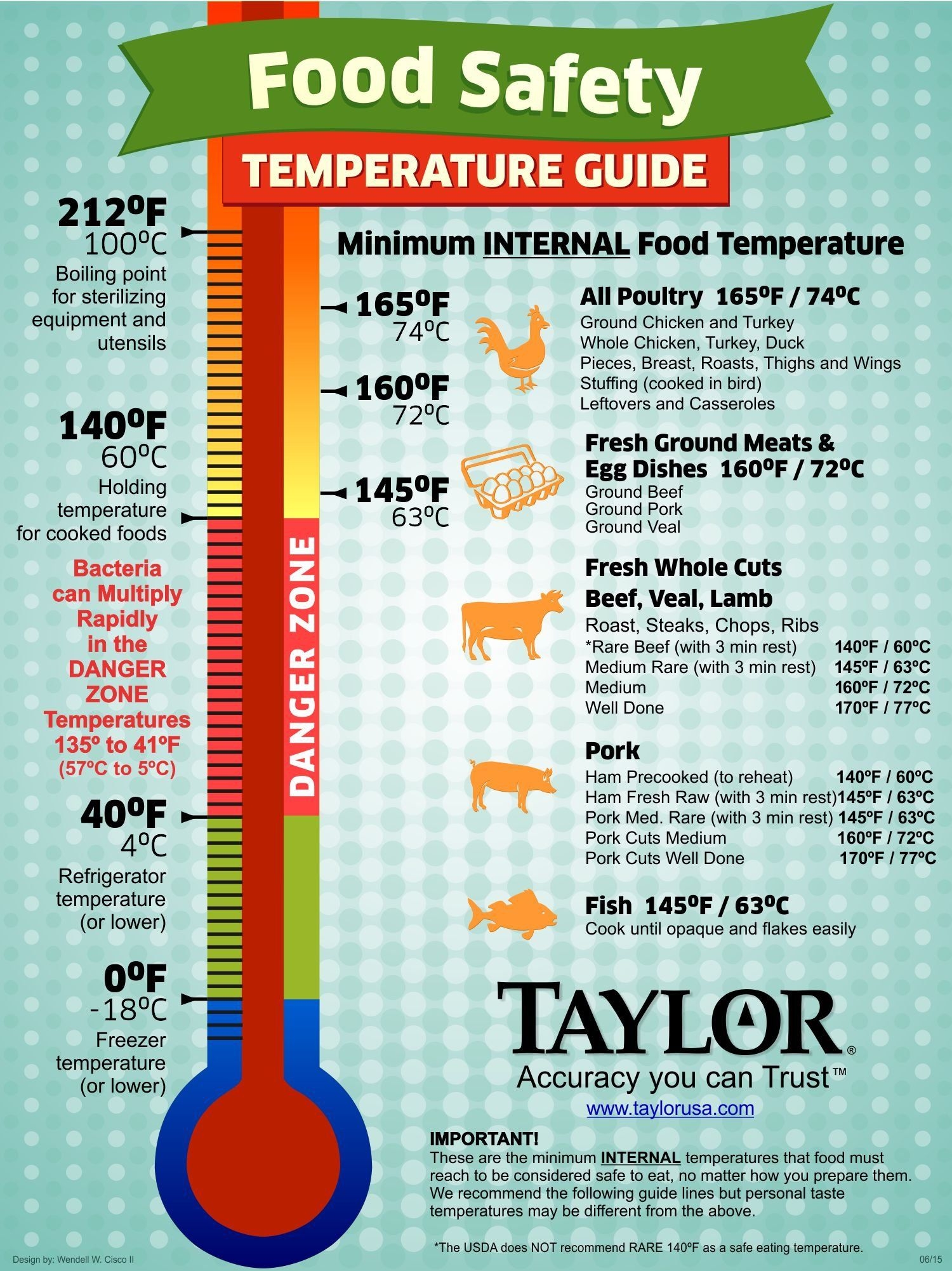 Printable Meat Temp Chart TheVividArtistry