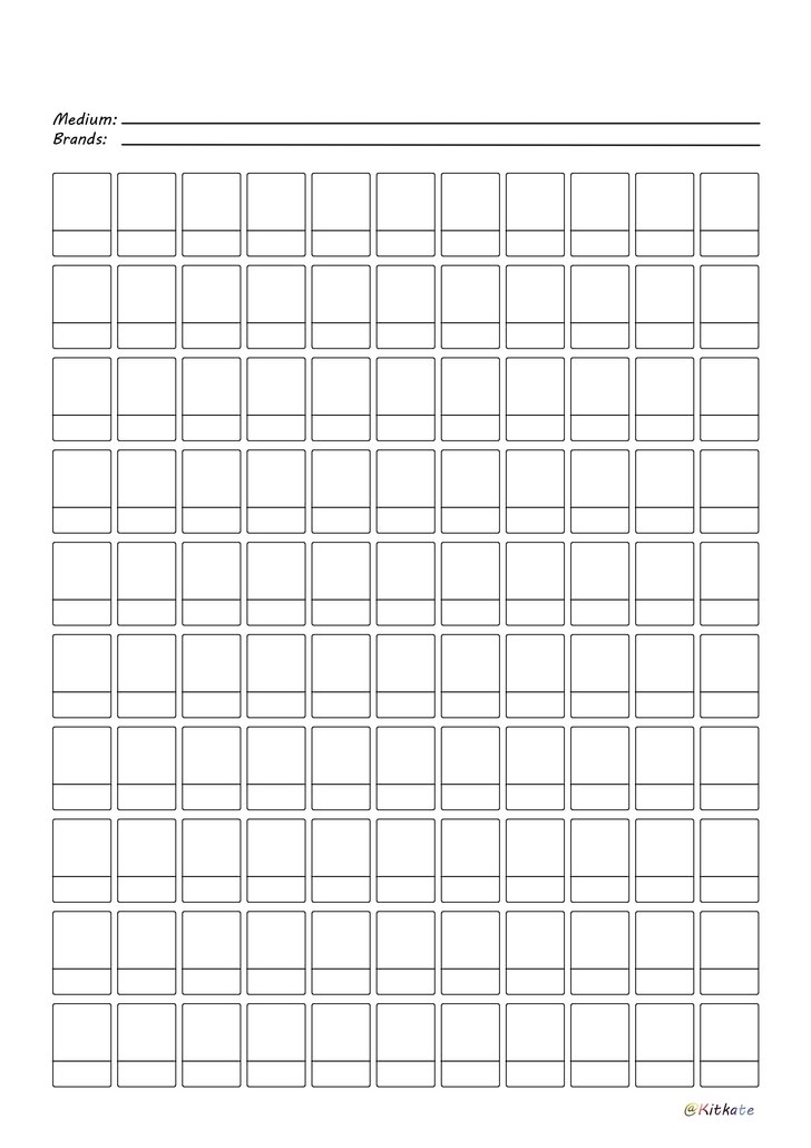 Printable Ohuhu Marker Color Chart Blank Farm1 fieldagent