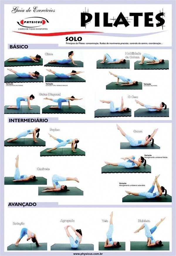 Printable Pilates Wall Workout Chart
